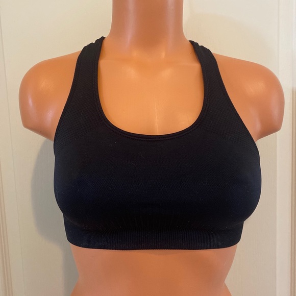 Jockey Other - JOCKEY Sports Gym Gymnastics Sport Bra S Small Black Poly Spandex